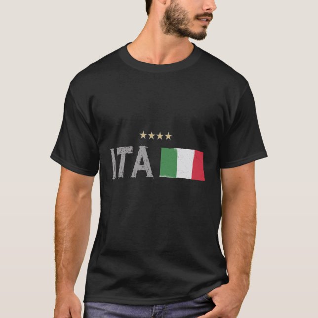 Italy Soccer Football Fan Shirt Flag (Front)
