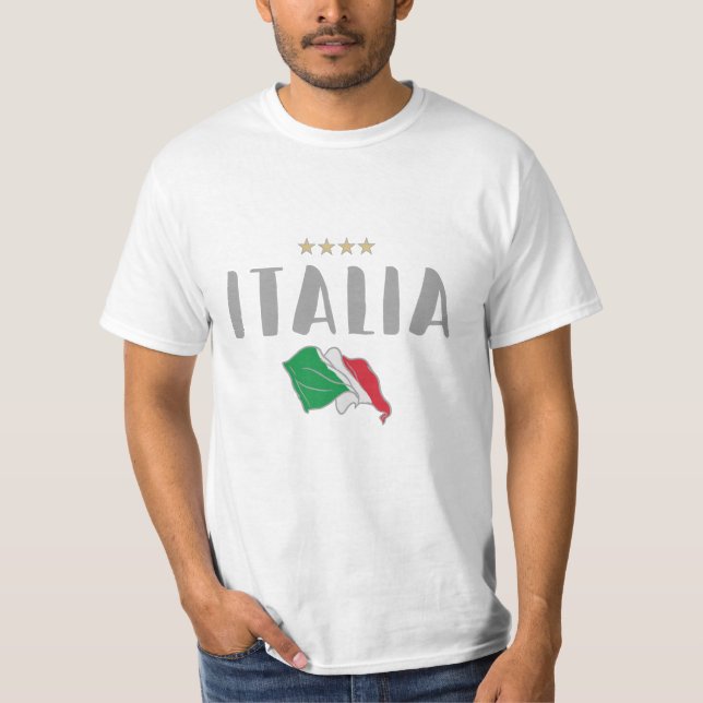Italy Soccer Football Fan Shirt Flag (Front)