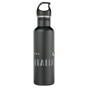 Italy Soccer Football Fan Shirt Flag 710 Ml Water Bottle