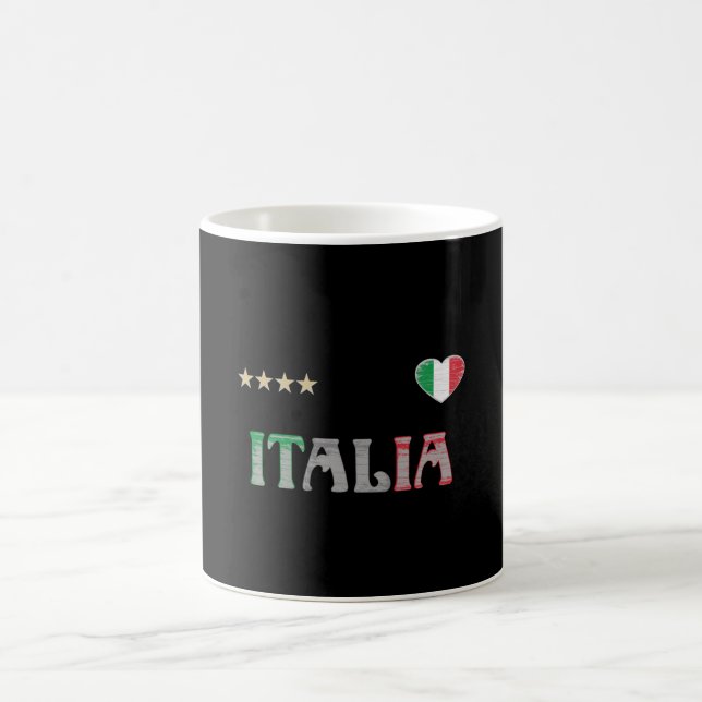 Italy Soccer Football Fan Shirt Flag Coffee Mug (Center)