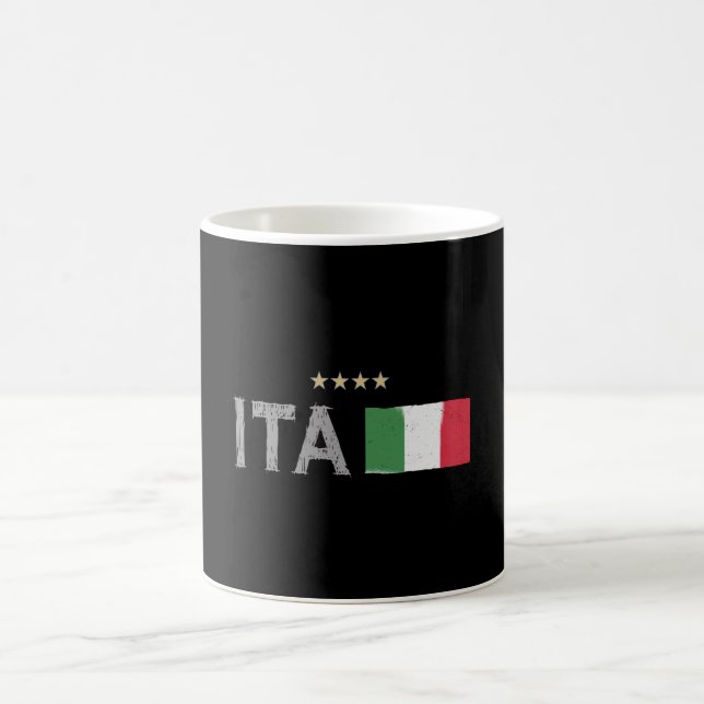 Italy Soccer Football Fan Shirt Flag Coffee Mug (Center)