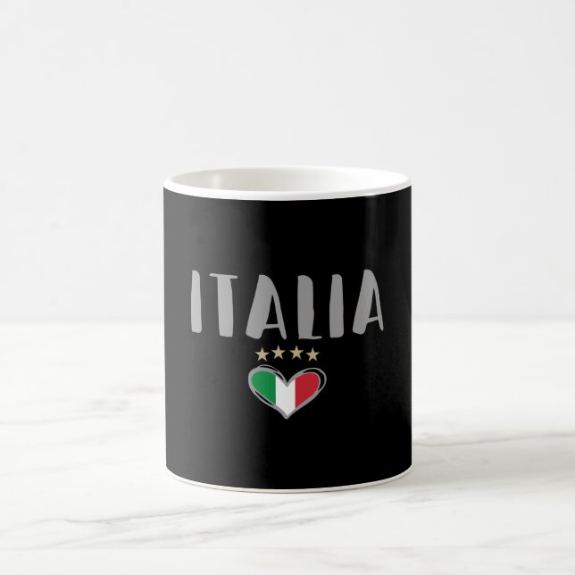 Italy Soccer Football Fan Shirt Flag Coffee Mug (Center)