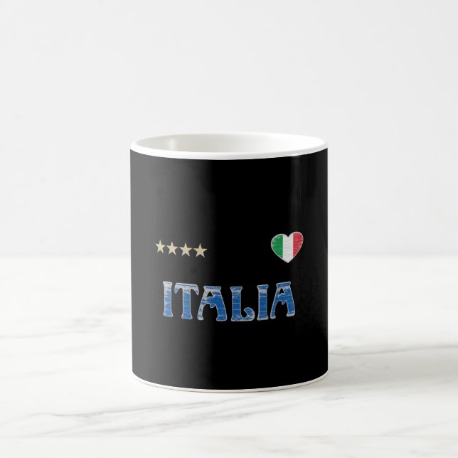 Italy Soccer Football Fan Shirt Flag Coffee Mug (Center)