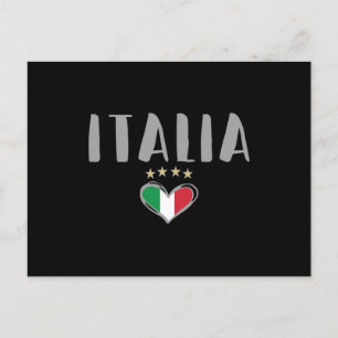Italy Soccer Football Fan Shirt Flag Postcard