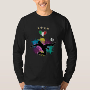 Italy Soccer Football Fan Shirt Flag Splash