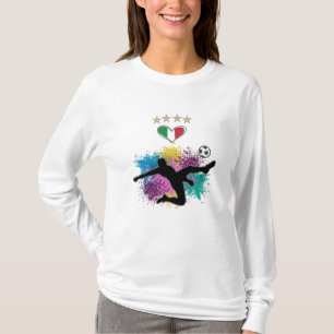 Italy Soccer Football Fan Shirt Flag Splash