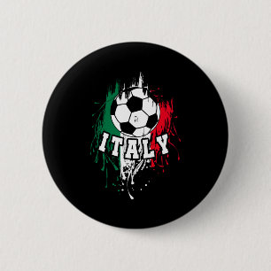 Italy Soccer Italian Footbyll Italy Futbol T Shirt 6 Cm Round Badge