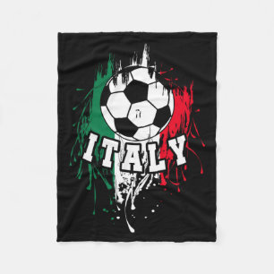 Italy Soccer Italian Footbyll Italy Futbol T Shirt Fleece Blanket