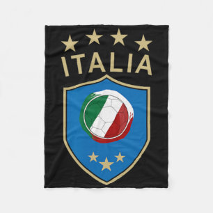 Italy Soccer - Italian Italia Flag Footbyll Player Fleece Blanket