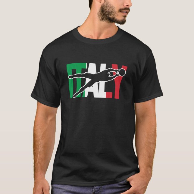 Italy Soccer Jersey Italia Azzurri Gifts For Itali T-Shirt (Front)