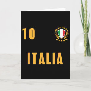 Italy Soccer Jersey Italia Footbyll Team Fun Card