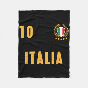 Italy Soccer Jersey Italia Footbyll Team Fun  Fleece Blanket