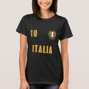 Italy Soccer Jersey Italia Footbyll Team Fun  T-Shirt