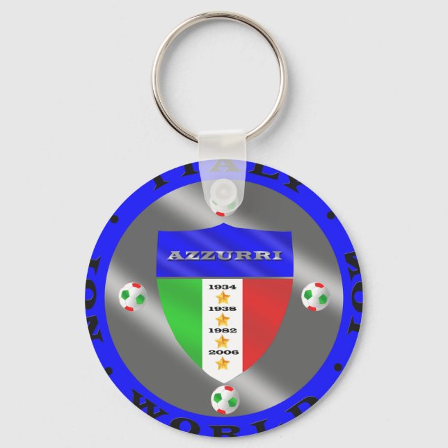 Italy Soccer Key Ring (Front)