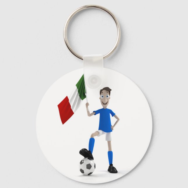 Italy soccer key ring (Front)