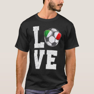 Italy Soccer Love Italian Fan Flag T-Shirt