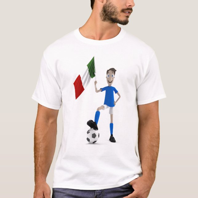 Italy soccer player T-Shirt (Front)