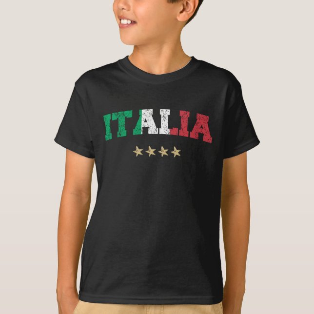 Italy Soccer Shirt Football Fan Italian Flag (Front)