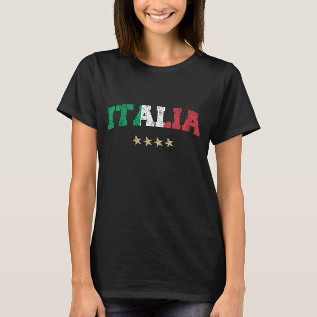 Italy Soccer Shirt Football Fan Italian Flag (Front)