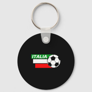 Italy Soccer Shirt Italian Flag Colors Soccer T Sh Key Ring