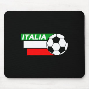 Italy Soccer Shirt Italian Flag Colors Soccer T Sh Mouse Pad