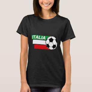 Italy Soccer Shirt. Italian Flag Colors Soccer T-Shirt
