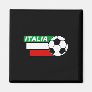 Italy Soccer Shirt. Italian Flag Colours Soccer  Magnet