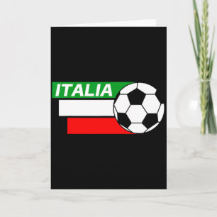Italy Soccer Shirt Italian Flag Colours Soccer T S Card