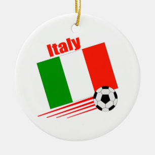 Italy Soccer Team Ceramic Ornament