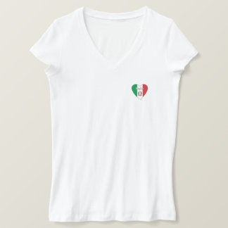 Italy Souvenir ITALIA National FLAG in heart T-Shirt