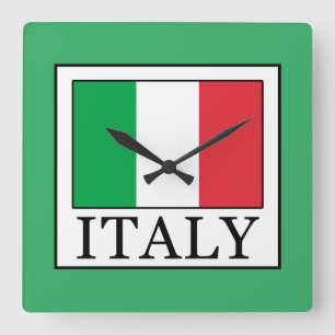 Italy Square Wall Clock