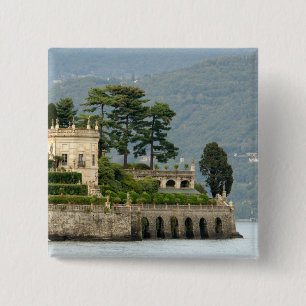 Italy, Stresa, Lake Maggiore, Isola Bella 2 15 Cm Square Badge