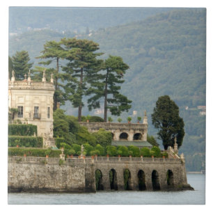 Italy, Stresa, Lake Maggiore, Isola Bella 2 Ceramic Tile
