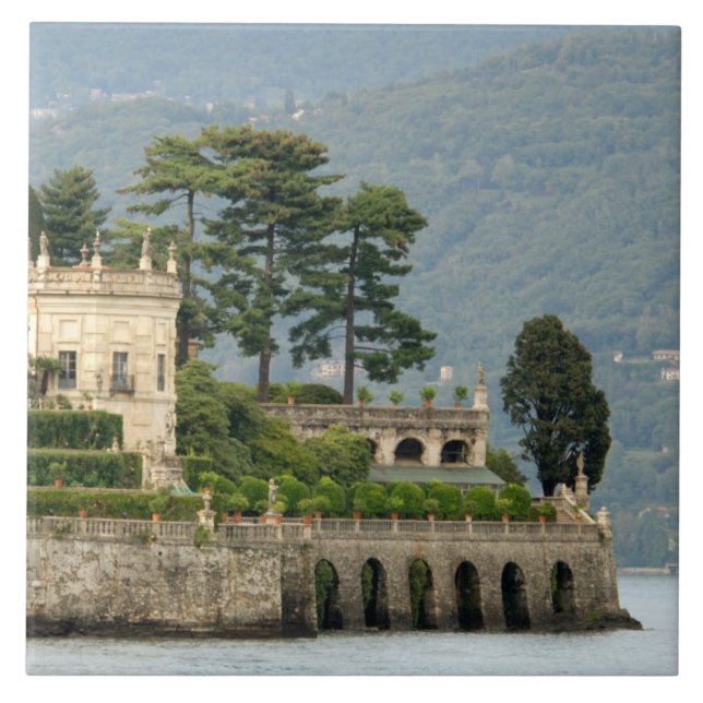 Italy, Stresa, Lake Maggiore, Isola Bella 2 Ceramic Tile (Front)