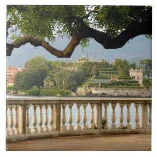 Italy, Stresa, Lake Maggiore, Isola Bella Ceramic Tile