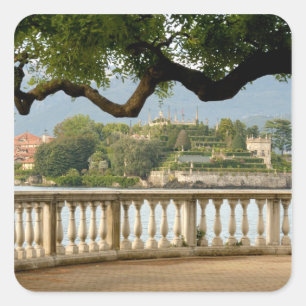 Italy, Stresa, Lake Maggiore, Isola Bella Square Sticker