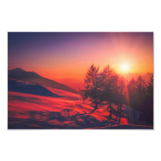 italy sunrise picture photo print