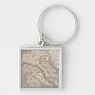 Italy, Switzerland and Tyrol Austrian provinces Key Ring