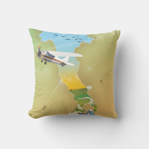 Italy Travel poster. Cushion