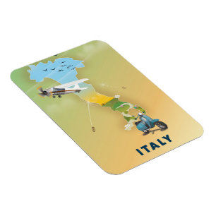 Italy Travel poster. Magnet
