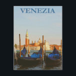 Italy Travel Poster Postcard<br><div class="desc">Vintage Style Travel Ad</div>