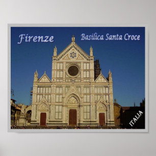 Italy - Tuscany - Florence - Basilica Santa Croce Poster