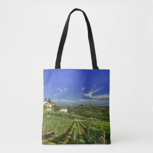 Italy, Tuscany, Greve. The vineyards of Castello Tote Bag