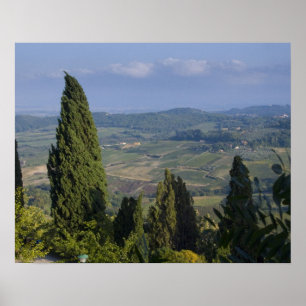 Italy, Tuscany, Montepulciano. View of the Poster
