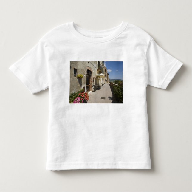 Italy, Tuscany, Pienza. Outer walkway around Toddler T-Shirt (Front)