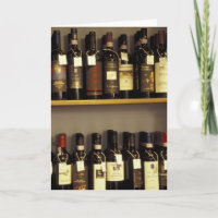 Italy, Tuscany, Pienza Wine display in shop