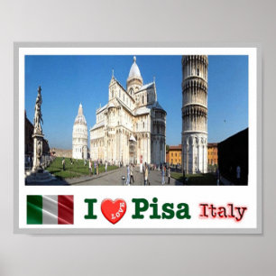 Italy - Tuscany - Pisa - Duomo Square - Poster