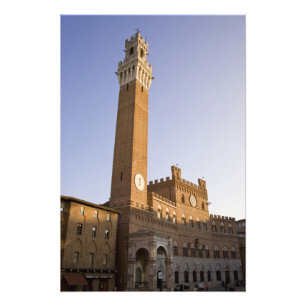 Italy, Tuscany, Sienna. Torre del Mangia on Photo Print