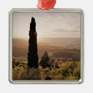 Italy,Tuscany,Val d'Orcia,Montalcino Metal Ornament