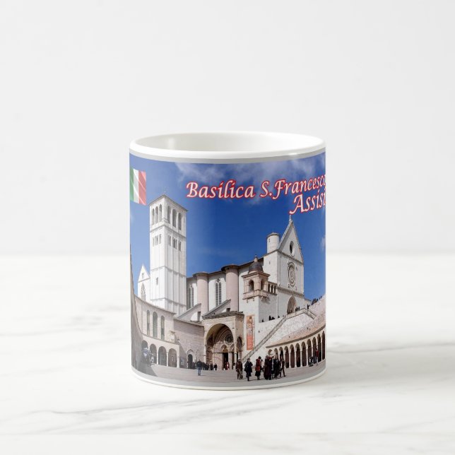 Italy - Umbria - Assisi - Basilica San Francesco - Coffee Mug (Center)
